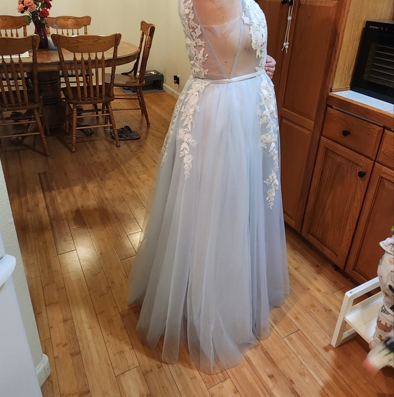 BLUE FORMAL/WEDDING DRESS - Picture 16 of 16